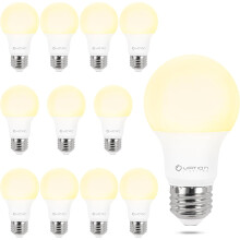 Ampoules A19 à intensité variable, blanc chaud 3000 K, équivalent 60 W, efficacité 9 W, 800 lumens, YANTON, culot E26, certifiées ETL/UL, lot de