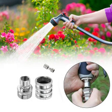 Ensemble de raccords rapides en acier inoxydable pour tuyau d'arrosage, raccords GHT 3/4 pouce, connecteur à dégagement rapide robuste pour tuyau