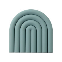 Siliconen placemat in regenboogvorm voor de eettafel. Modern minimalistisch design, hittebestendig, antislip oppervlak, gemakkelijk schoon te maken.