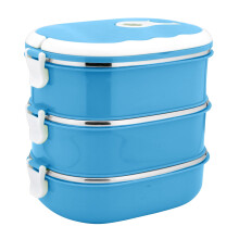 Boîte à lunch isotherme en acier inoxydable pour aliments chauds, récipient rectangulaire portable pour le camping – Compatible avec les