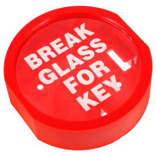 Red Wall Mounted Emergency Door Lock Box with Glass Break for Secure Key Storage and Management