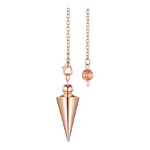 Pendule divinatoire en cuivre avec chaîne – Compatible avec le champ magnétique terrestre, pour la méditation, la sérénité, la décoration et