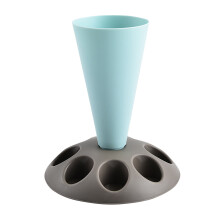 Piping Bag Stand, Pastry Bag Holder,Icing Bag Holder with 9 Slots Nozzles Holder, Piping Bag Holder Stand for Filling, Baking Accessories.