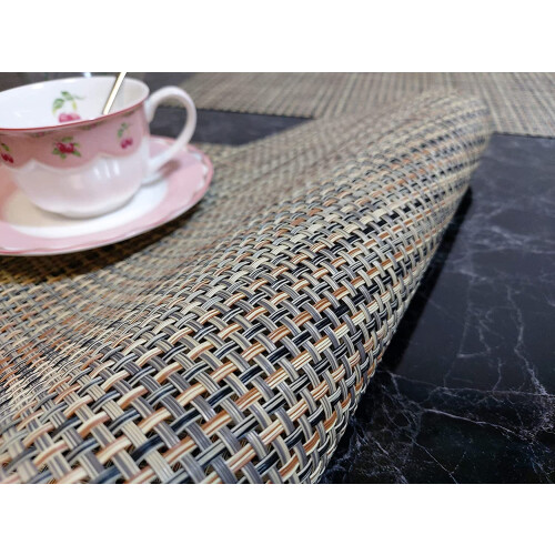 Πλενόμενα πλεκτά σουπλά σετ 4 τεμαχίων, 18"x12", ανθεκτικό στη θερμότητα και 1