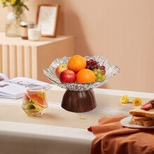 Plateau de service moderne et polyvalent avec fond égouttoir - Élégant présentoir à fruits, bonbons et autres gourmandises, idéal pour la table