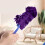 Plumeau en polaire réutilisable violet, lot de 6 4