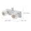 White Pullout Rv Shower Faucet with Hot and Cold Switch for Mobile Home Use 2