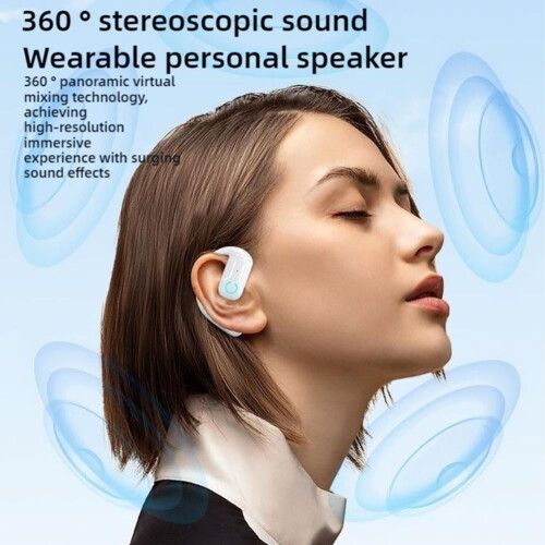 Auricular Bluetooth con cancelación de ruido ENC avanzada y giratorio 180 1