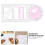 Righello in plastica rosa per disegno geometrico, ideale per matematica e design artistico. 7