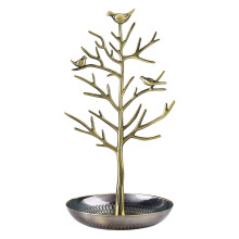 Soporte para árbol de pájaros, árbol de dulces artificial nostálgico, soporte para exhibir pendientes colgantes de colores, decoración de