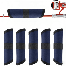 6Pcs 6" Fishing Lure Covers w/ Durable Hook Protectors, Bait Storage Wraps, Easy-View Glove, Fisherman Safety (Royal Blue)
