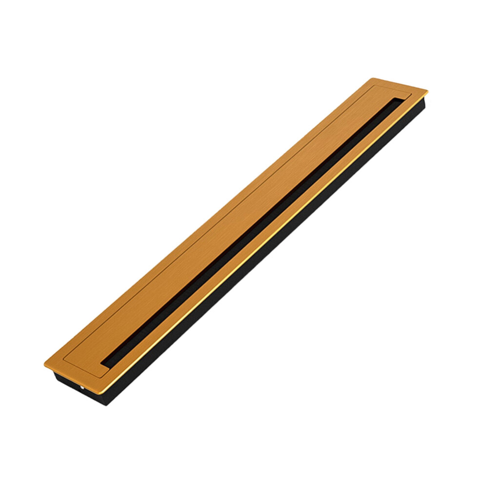 Brushed Aluminum Cable Hole Cover For Desk Rectangle Grommet Thickening Cover For Efficient Cord Management In Offices 9418476613234