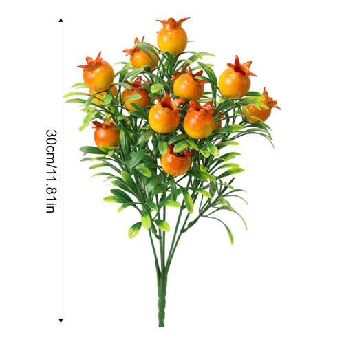 Arranjo de flor de limão artificial de seda de 30 cm (11,81 polegadas), proteção UV realista, caixa de presente com cores em degradê - 2 unidades 1