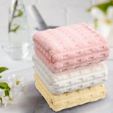 3pc Colorful Striped Face Wash Towels – Soft Velvet, Bold Aesthetic Design, Gentle Cleansing, Washroom Decor & Gift Set