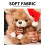 Weihnachtsplüsch-Teddybär mit Weihnachtsmannmütze, 25 cm 5