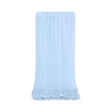 Chemin de table en gaze bleue de 3 m (10 pi), style rustique et transparent, idéal pour la décoration de mariages et de fêtes d'été.
