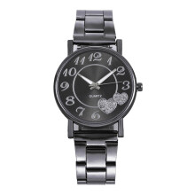 Die neueste Top-Mode: Damen-Armbanduhr mit Mesh-Gürtel, Wild Lady Fashion Damen-Zweifarben-Edelstahl-Digitalarmband