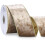 Κορδέλα Camel Velvet με σύρμα 2,5", μεταλλικό χακί χρυσό, θρυμματισμένο βελούδο, 10 1