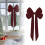 Grote rode satijnen kerststrik 40x80 inch 1