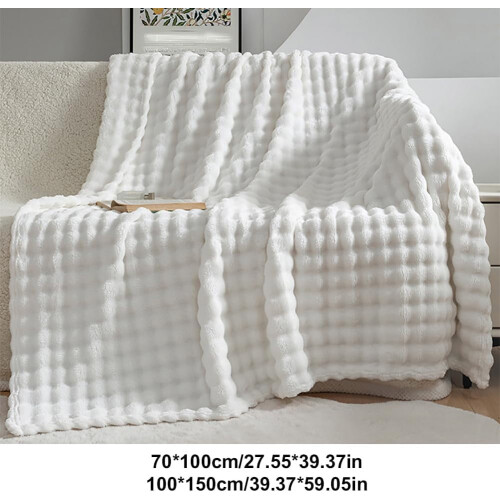 3D Bubble Flanellen Plaid 100x150cm 1
