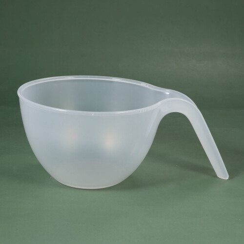 Bol mélangeur blanc en polypropylène avec poignée, 21,5 cm 2