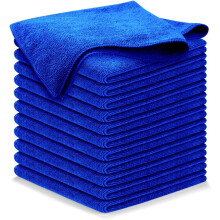 Lot de 50 chiffons de nettoyage en microfibre 12,5 x 12,5 pouces – 1200 lavages, ultra absorbants, pour voitures, jantes, compartiment moteur –