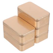 Set mit 5 dekorativen goldenen Metalldosen zur Aufbewahrung von Schmuck und kleinen Gegenständen