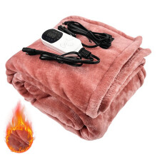 12V Heated Blanket for Car, Plug-in Flannel Electric Throw with Timer, 9 Fast Heating Modes, Portable & Travel-Friendly – Compatible with