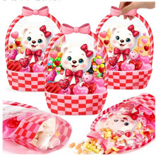 Sacs paniers à motifs lapins et œufs pour emballer les cadeaux de saison et ranger les objets décoratifs pendant les fêtes (lot de 20)