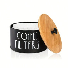 Koffiecapsulehouder van hout, zwart, 1 stuk