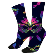 Carnival Thermal Socks for Men Knitted Fall Fashion Funny Fitness Compression Unisex Men's Socks Blue