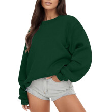 Hoodies för kvinnor, Rund halströja Casual Loose Fit Pullover Hoodie Långärmad Hösttopp Bekväm Streetwear Kläder, Damhoodies, XL