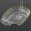 Assiette en plastique transparent 15 cm multifonctionnelle 4