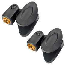 Microphone Clip Holder 2 Pieces with Screw Adapters 5/8 to 3/8 Inch