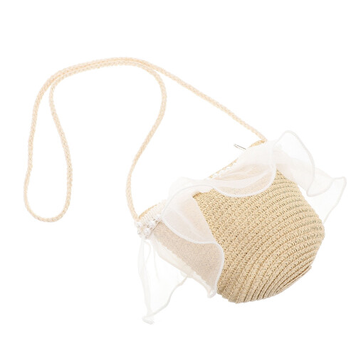 Blomsterflicka Vävd Tote Beige 1-pack