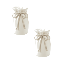 Modern műanyag virágváza, 23,4 cm x 11,9 cm, 2 db – asztali dekoráció konyhába, nappaliba, hálószobába, irodába, könyvespolcra és
