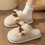 Άνετες χειμερινές παντόφλες Unisex με σόλα για εσωτερική άνεση και ζεστασιά, 3