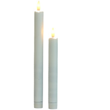 Bougie LED sans flamme à longue tige, bougie conique à piles pour la décoration intérieure, les fêtes, Noël – effet de flamme réaliste,