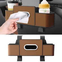 Organisateur de voiture à placer au-dessus du siège avec 2 porte-gobelets et crochets