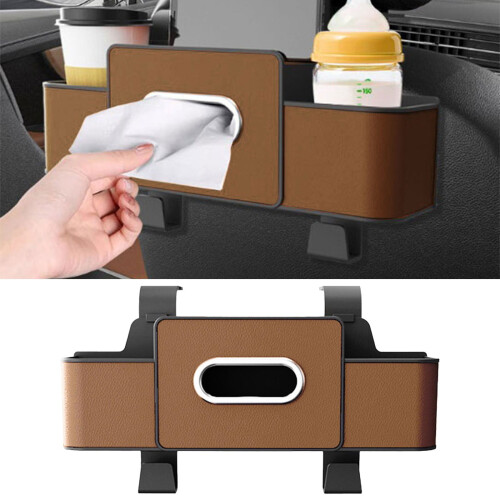 Auto-Organizer für die Sitzüberquerung mit 2 Getränkehaltern und Haken