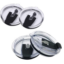 RUseeN Lot de 4 couvercles anti-éclaboussures pour gobelets, 590 ml (20 oz), en plastique résistant aux éclaboussures, compatibles avec les tasses