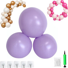 Kit d'arche de ballons gonflables réutilisables, 3/7 ballons en PVC avec élastiques et embout anti-fuite, pour anniversaires, mariages,