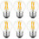 Ampoule LED G16.5 à intensité variable E26 400 lm 2700 K Blanc chaud Transparent 1