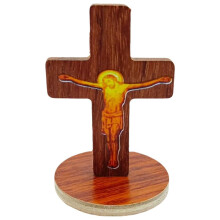Wooden Marriage Cross Wall Decor – Handmade Sacred Love Symbol for Wedding, Valentine's Day Gift, Compatible with Home Walls