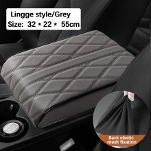 Car Armrest Pad with Memory Foam – Pressure-Relieving, Heightening Cushion for Long Drives & Commutes, Compatible with Most Vehicles, Gray