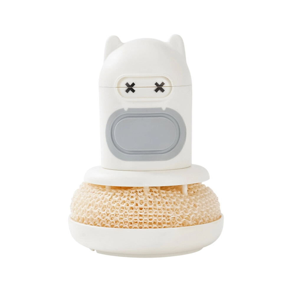 Cartoon Liquid Dispensing Pot Cleaning Brush With Ergonomic 962029930068