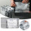 Sacs de rangement réutilisables en aluminium avec fermeture éclair (10) 2
