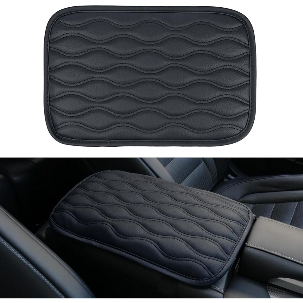Universal Waterproof Auto Center Console Pad & Armrest Cover For Most Vehicles, Suvs, Trucks Â Line Blue 9071309910780
