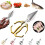 Ciseaux de cuisine robustes Seattleget 2 en 1 dorés 1