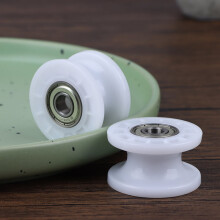 1Pcs Mechanical Pulley Grooved Wheel 608zz Dual Bearing Rolling Pulley Wheel Round Wheel Roller 8*42*24mm